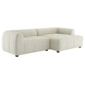Modway EEI-6869 Liana Right-Facing Upholstered Fabric Modular Sofa with Chaise