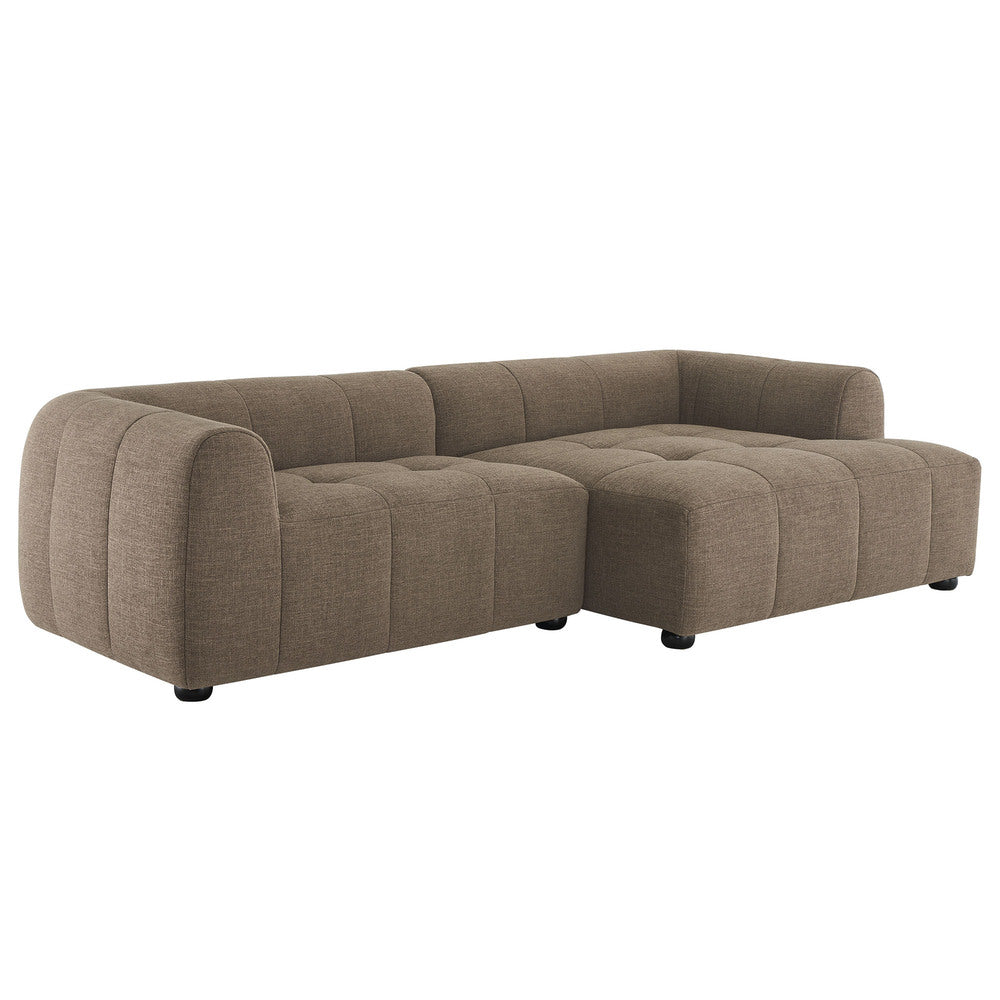 Modway EEI-6869 Liana Right-Facing Upholstered Fabric Modular Sofa with Chaise