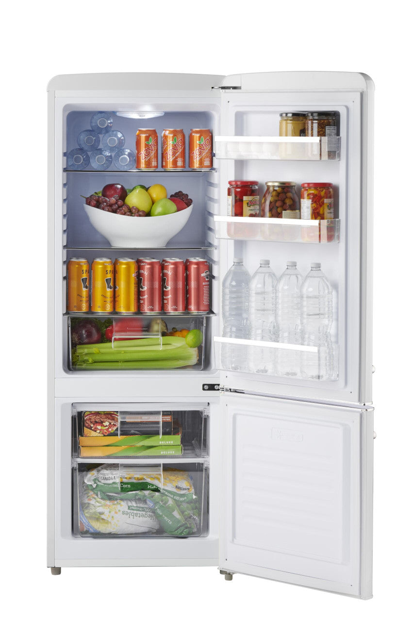 7 cu. ft. Retro refrigerator with bottom freezer