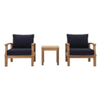 Modway EEI-1487 Marina 3 Piece Outdoor Patio Teak Set