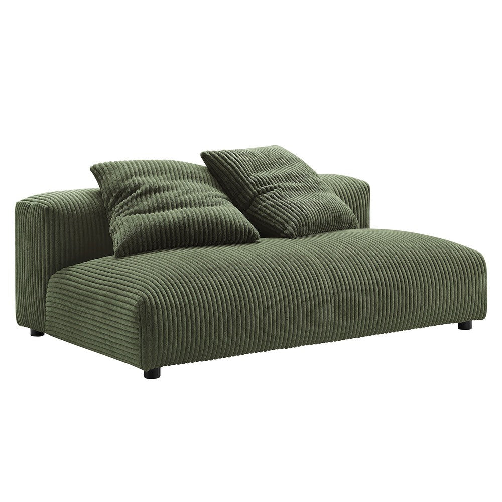 Modway EEI-6890 Solace Modular Corduroy Upholstered Armless Loveseat