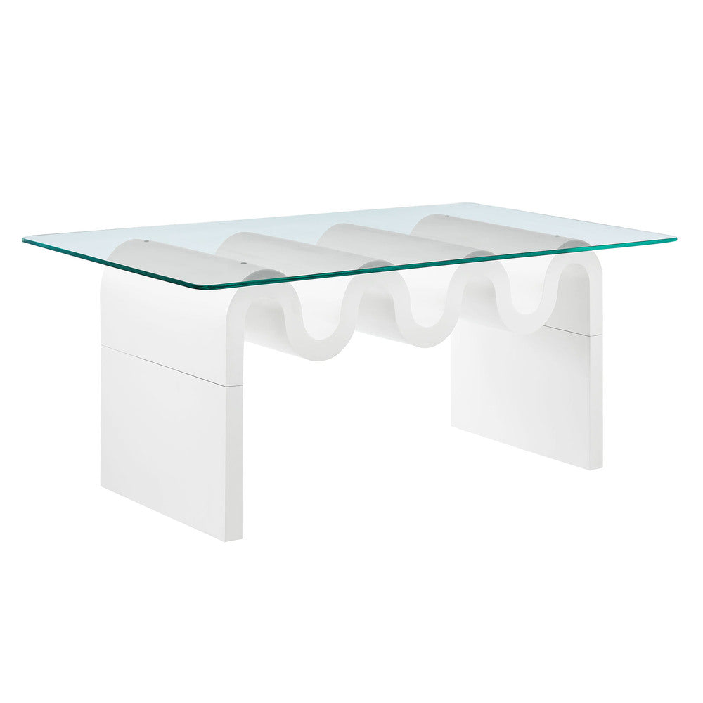 Modway EEI-6900 Ondine Glass Top Coffee Table