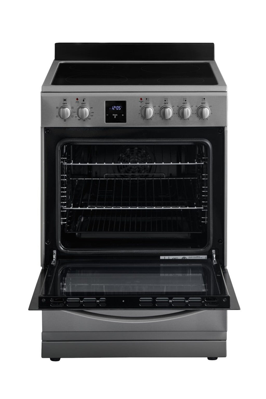 iio Professional Series Electric 4 Burner Stovetop And Oven Range - 24 Inch