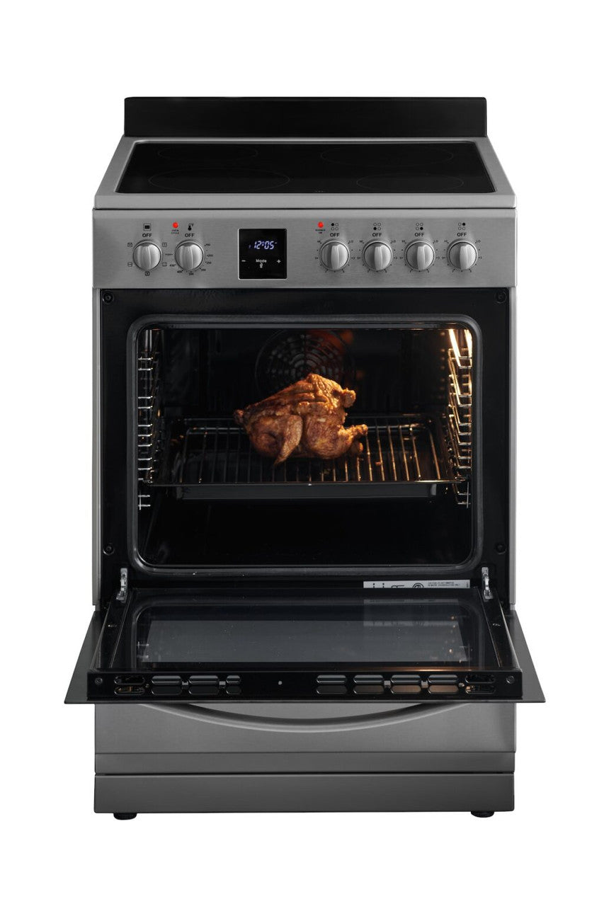 iio Professional Series Electric 4 Burner Stovetop And Oven Range - 24 Inch