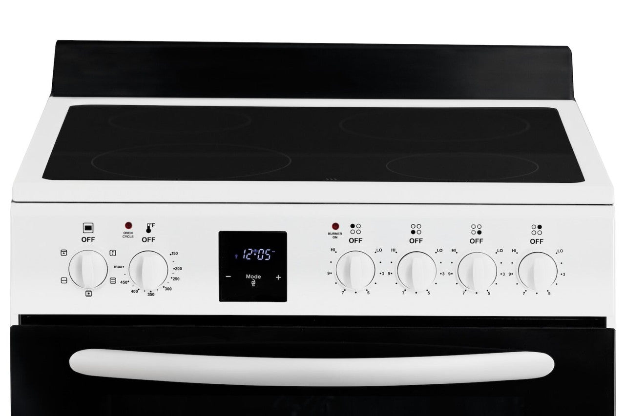 iio Professional Series Electric 4 Burner Stovetop And Oven Range - 24 Inch