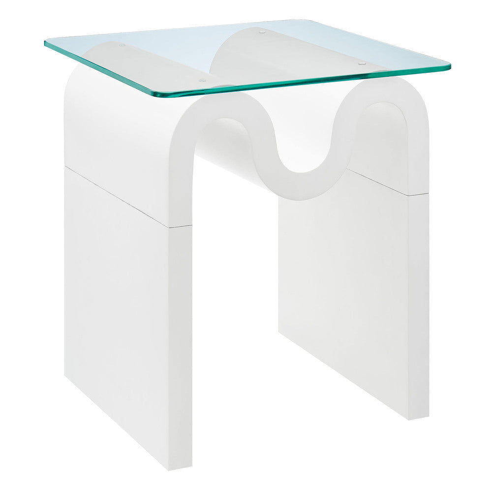Modway EEI-6902 Ondine Glass Top Side Table
