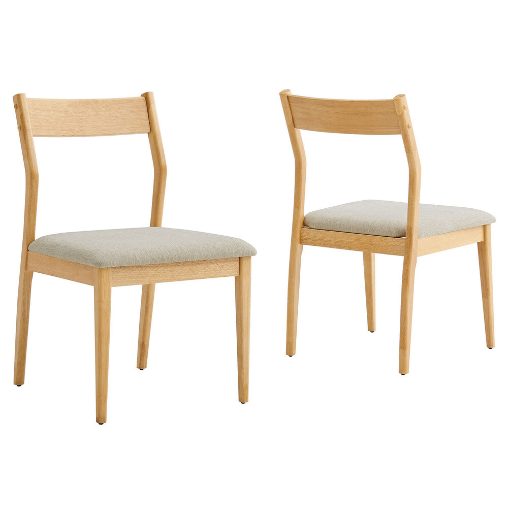 Modway EEI-6918 Solara Fabric Wood Dining Side Chairs Set of 2