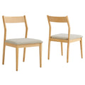 Modway EEI-6918 Solara Fabric Wood Dining Side Chairs Set of 2