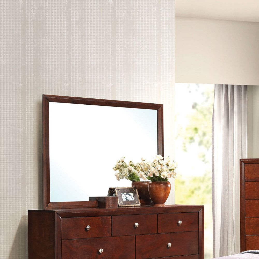 ACME 20404 Ilana Mirror, Brown Cherry