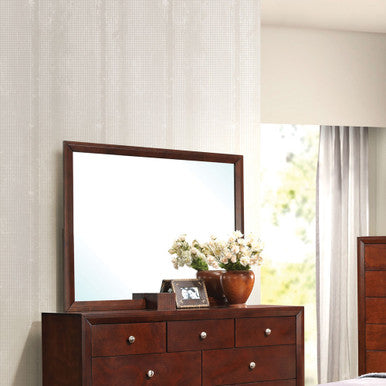 ACME 20404 Ilana Mirror, Brown Cherry