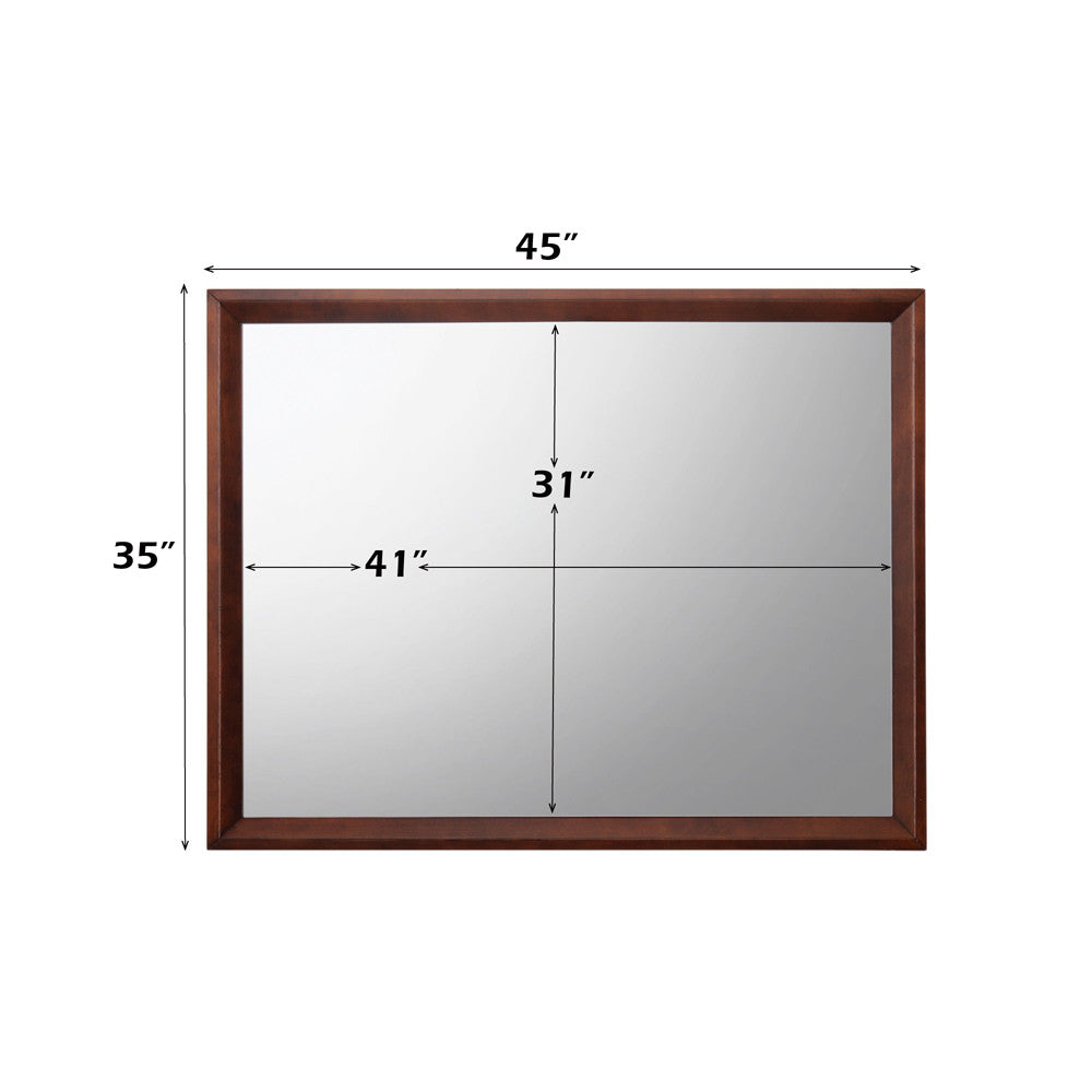 ACME 20404 Ilana Mirror, Brown Cherry
