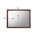 ACME 20404 Ilana Mirror, Brown Cherry
