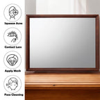 ACME 20404 Ilana Mirror, Brown Cherry
