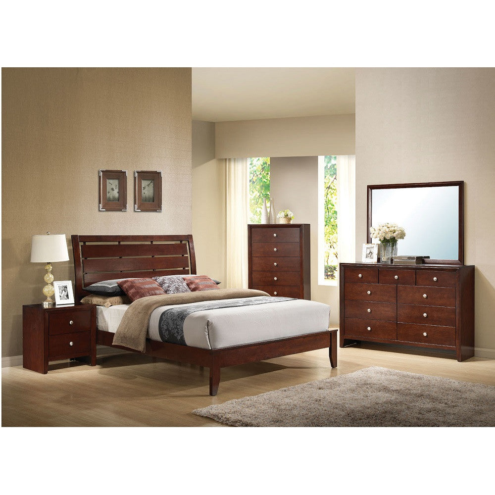 ACME 20404 Ilana Mirror, Brown Cherry
