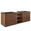 Modway EEI-6941 Render 62" Wall-Mount Double Sink Bathroom Vanity