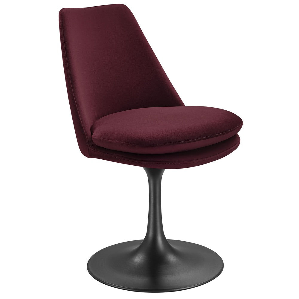 Modway EEI-6954 Lippa Swivel Dining Performance Velvet Side Chair