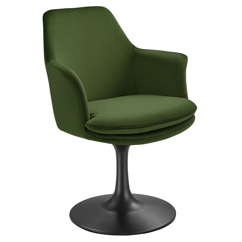 Modway EEI-6957 Lippa Swivel Dining Performance Velvet Armchair