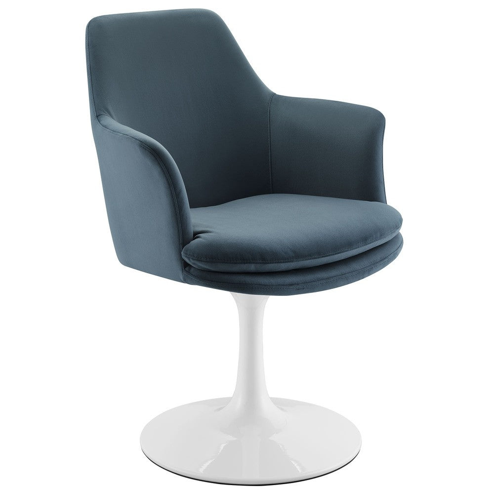 Modway EEI-6957 Lippa Swivel Dining Performance Velvet Armchair