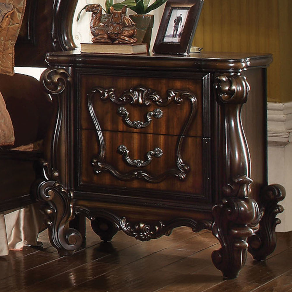 ACME 21103 Versailles Nightstand, Cherry Oak