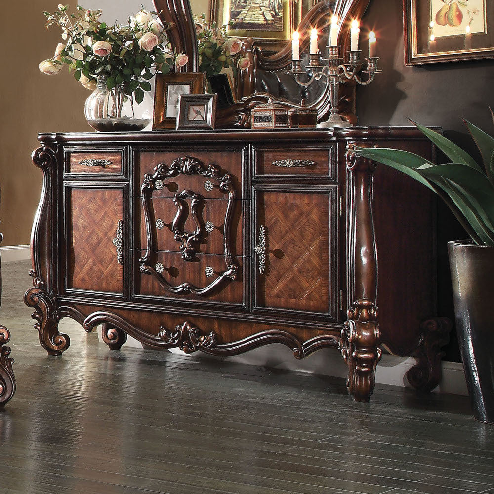ACME 21105 Versailles Dresser, Cherry Oak