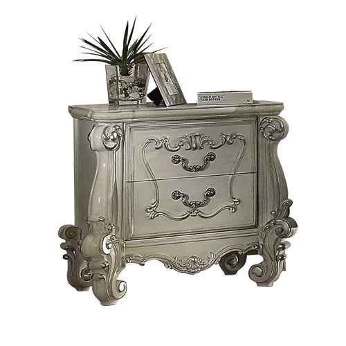 ACME 21133 Versailles Nightstand, Bone White  1