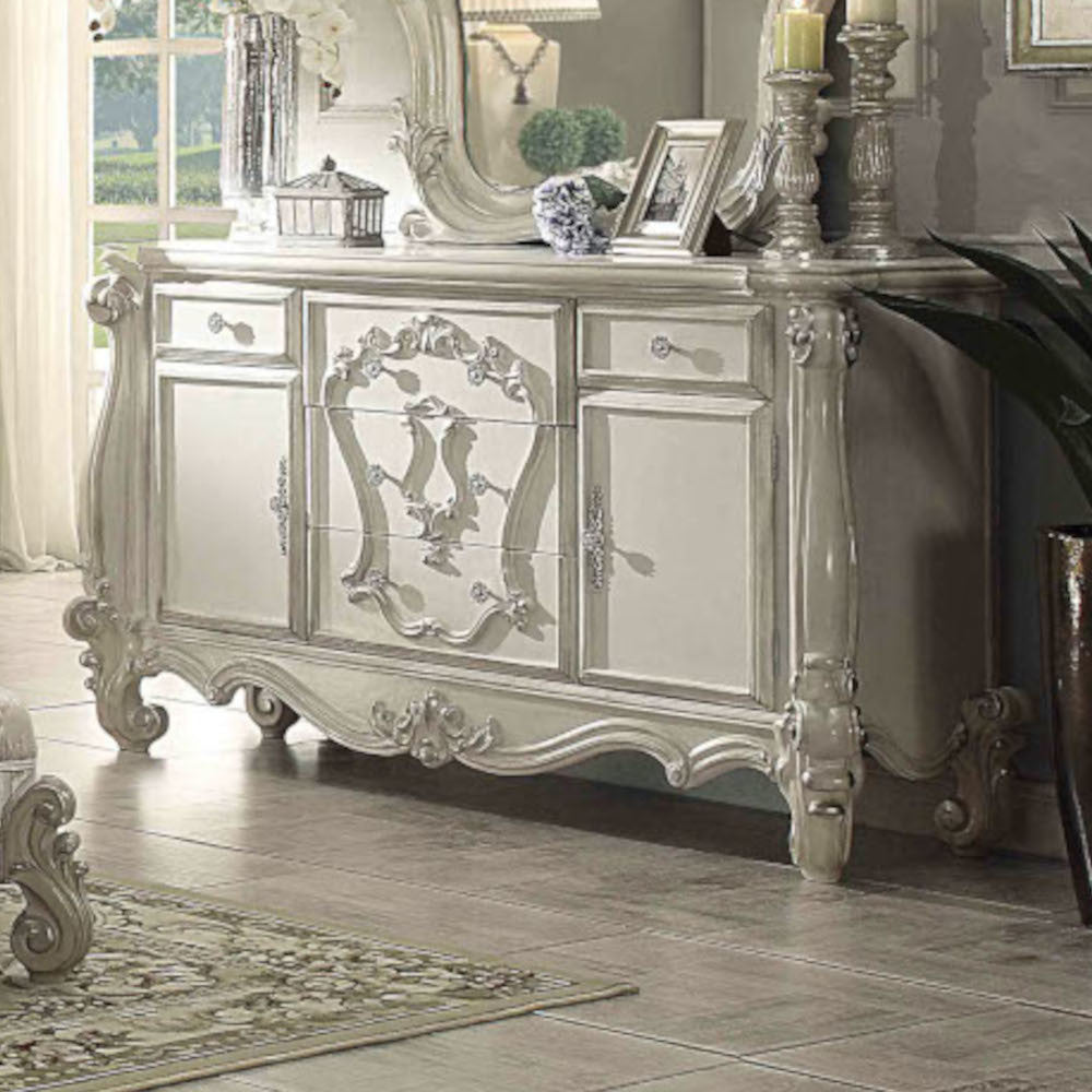 ACME 21135 Versailles Dresser, Bone White