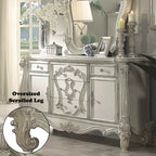 ACME 21135 Versailles Dresser, Bone White  4