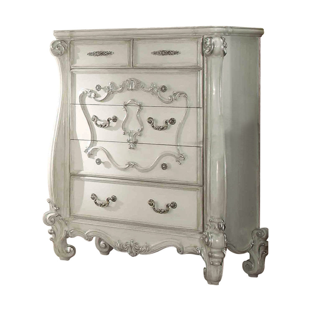 ACME 21136 Versailles Chest, Bone White  1