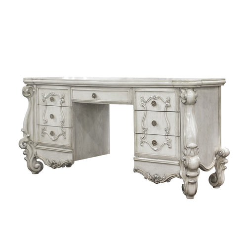 ACME 21137 Versailles Vanity Desk, Bone White  1