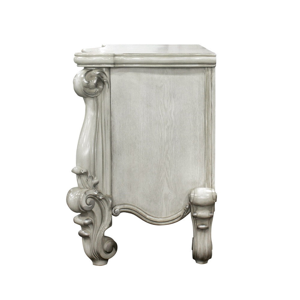 ACME 21137 Versailles Vanity Desk, Bone White  3