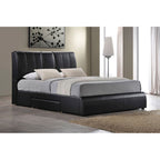 ACME 21266EK Kofi Eastern King Black PU Bed with Drawer