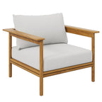 Modway EEI-7007 Wren Outdoor Patio Teak Wood Armchair