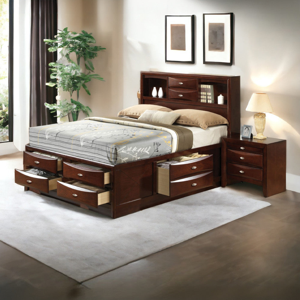 ACME 21596EK Ireland - Storage Espresso Eastern King Bed  4
