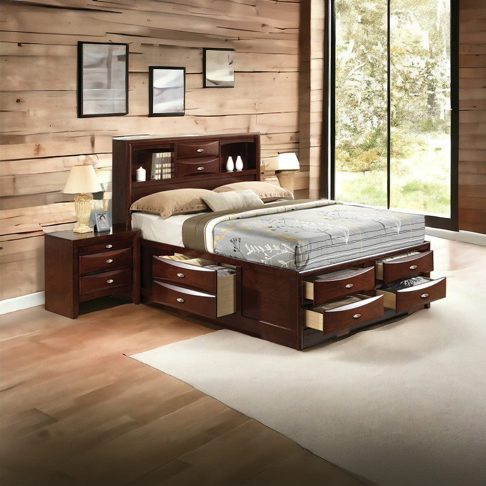 ACME 21596EK Ireland - Storage Espresso Eastern King Bed  5