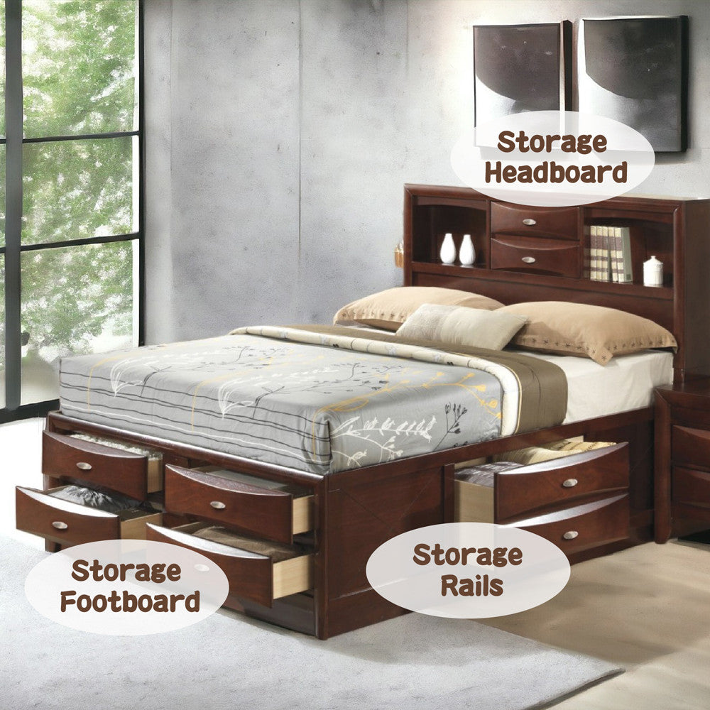 ACME 21596EK Ireland - Storage Espresso Eastern King Bed  10