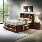 ACME 21600Q Ireland - Storage Espresso Queen Bed  6