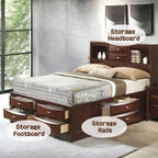 ACME 21600Q Ireland - Storage Espresso Queen Bed  10