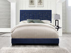 ACME 21637EK Ishiko III Eastern King Bed, Dark Blue Velvet