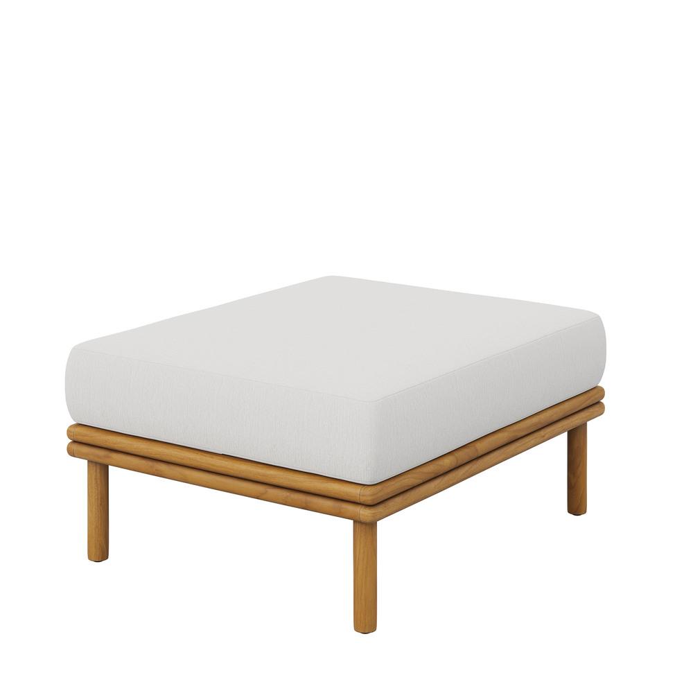 Modway EEI-7009 Wren Outdoor Patio Teak Wood Ottoman