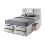 ACME 21700Q Ireland Queen Bed with Storage, White (1Set/4Ctn)