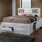 ACME 21700Q Ireland Queen Bed with Storage, White (1Set/4Ctn)
