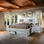 ACME 21700Q Ireland Queen Bed with Storage, White (1Set/4Ctn)
