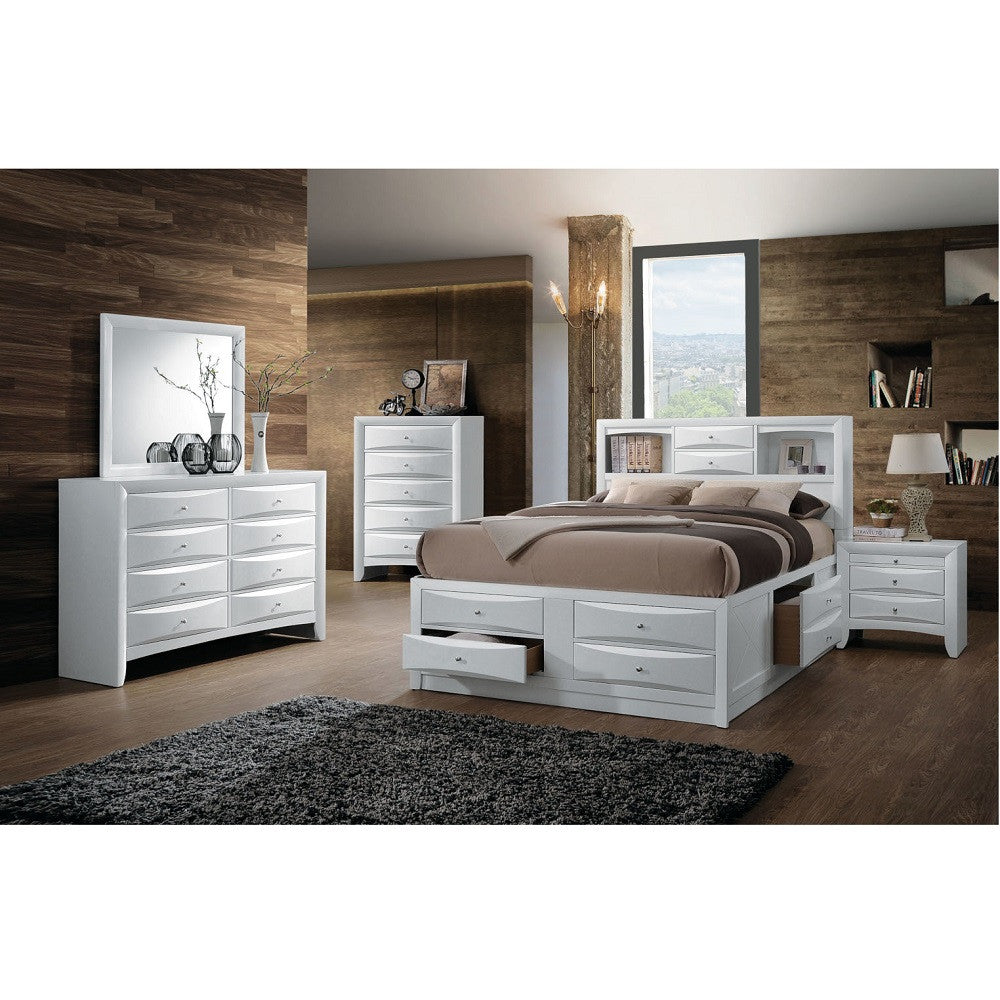 ACME 21704 Ireland Nightstand, White