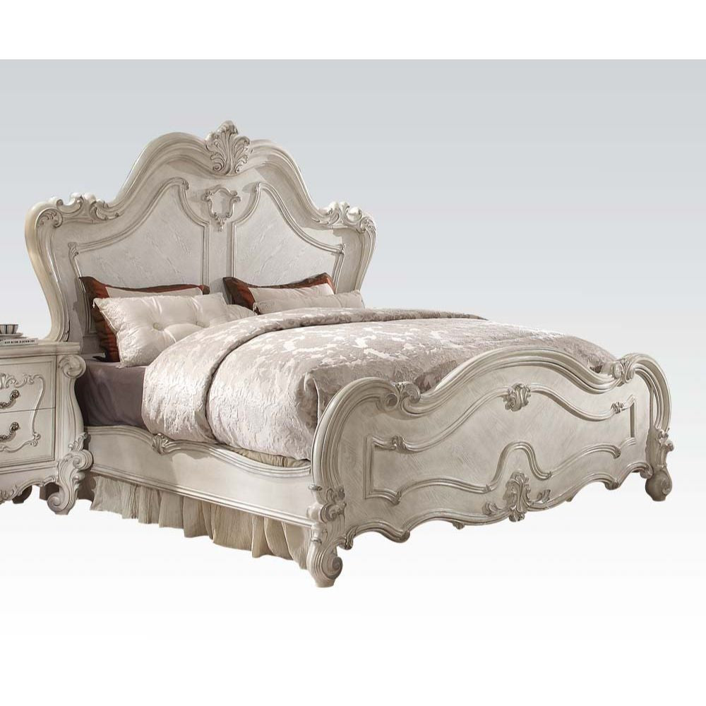 ACME 21757EK Versailles Eastern King Bed, Bone White (1Set/3Ctn)