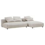 Modway EEI-7024 Solace 2-Piece Modular Corduroy Upholstered Sectional Sofa With Chaise