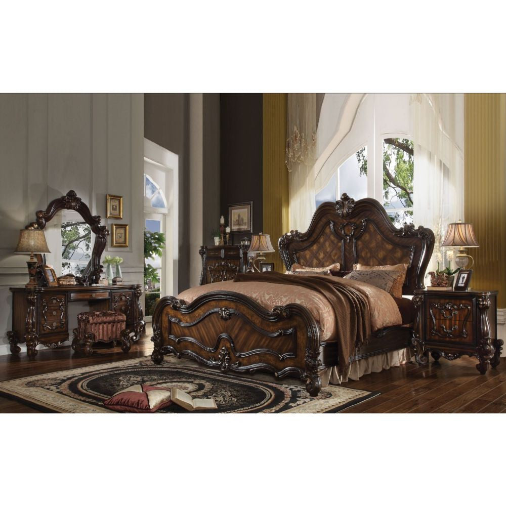 ACME 21790Q Versailles Queen Bed, Cherry Oak (1Set/3Ctn)  1