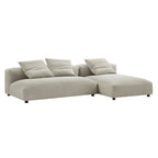 Modway EEI-7025 Solace 2-Piece Modular Upholstered Fabric Sectional Sofa With Chaise