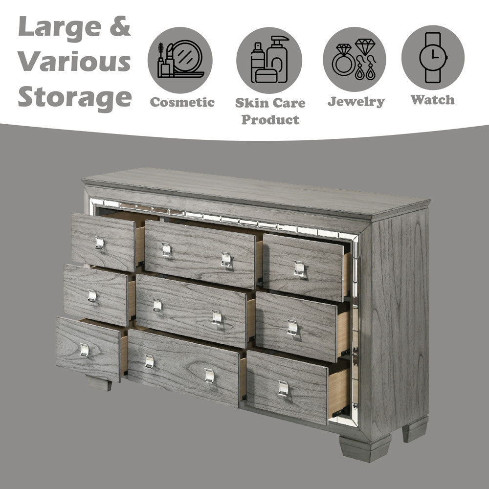ACME 21825 Antares Dresser, Light Gray Oak