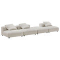 Modway EEI-7026 Solace 4-Piece Modular Corduroy Upholstered Sectional Sofa