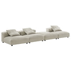 Modway EEI-7027 Solace 4-Piece Modular Upholstered Fabric Sectional Sofa